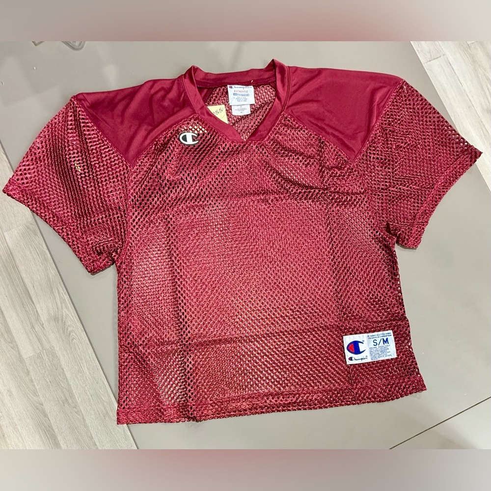 Champion Burgundy Mesh Jersey
